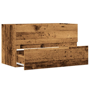 Bad-Hängeschrank Altholz-Optik 80 cm