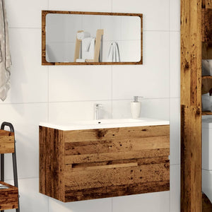 Waschbeckenunterschrank Altholz-Optik 90cm