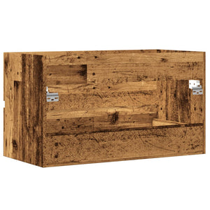 Waschbeckenunterschrank Altholz-Optik 90cm