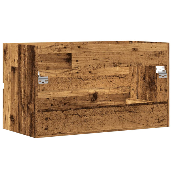 Waschbeckenunterschrank Altholz-Optik 90cm