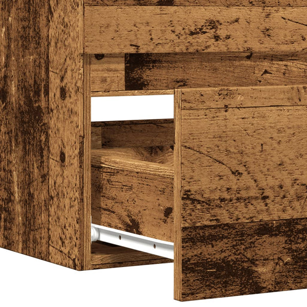 Waschbeckenunterschrank Altholz-Optik 90cm