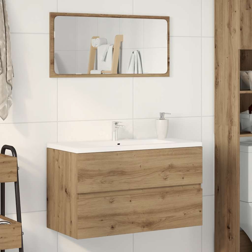 Waschbeckenunterschrank Artisan-Eiche 90 cm