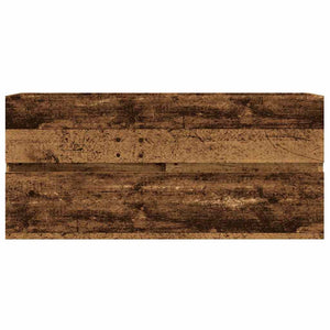 Waschbeckenschrank Altholz-Optik 100 cm