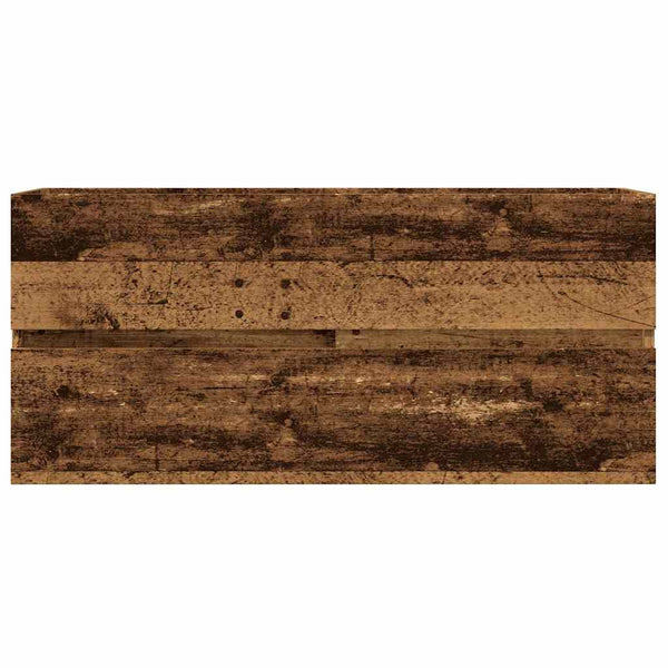 Waschbeckenschrank Altholz-Optik 100 cm