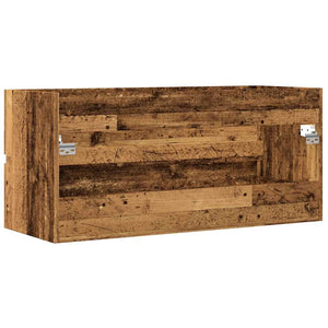 Waschbeckenschrank Altholz-Optik 100 cm
