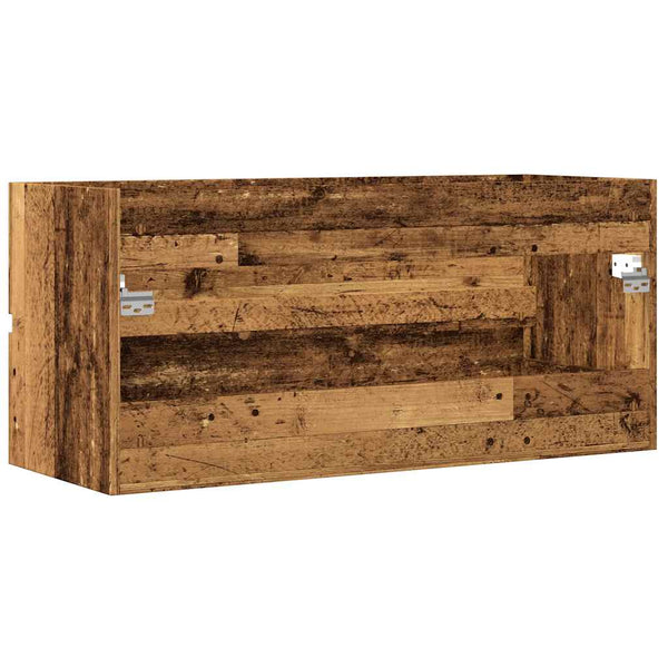 Waschbeckenschrank Altholz-Optik 100 cm
