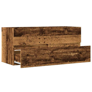 Waschbeckenschrank Altholz-Optik 100 cm