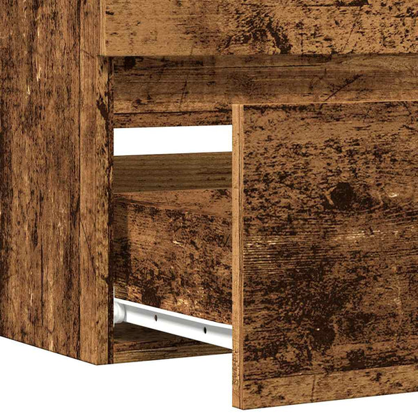 Waschbeckenschrank Altholz-Optik 100 cm