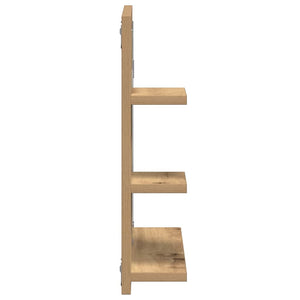 Badspiegel mit Ablagen Artisan-Eiche 60 cm