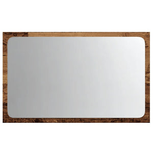 LED Badspiegel Altholz-Optik 60 cm