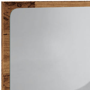 LED Badspiegel Altholz-Optik 60 cm