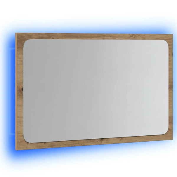 LED Badspiegel Artisan-Eiche 60 cm