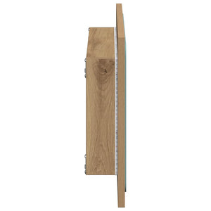 LED Badspiegel Artisan-Eiche 60 cm