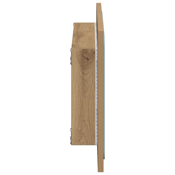 LED Badspiegel Artisan-Eiche 60 cm