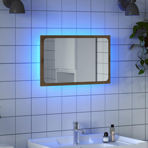 LED Badspiegel Artisan-Eiche 60 cm