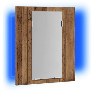 LED-Spiegelschrank Altholz-Optik 40cm