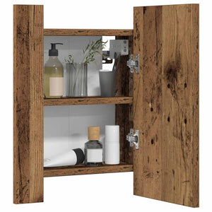 LED-Spiegelschrank Altholz-Optik 40cm