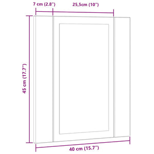 LED-Spiegelschrank Artisan-Eiche 40x45 cm
