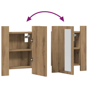 LED-Spiegelschrank Artisan-Eiche 40x45 cm