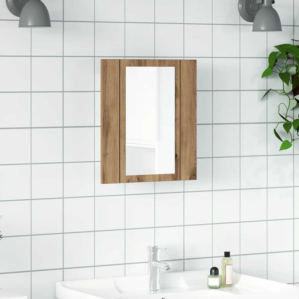 LED-Spiegelschrank Artisan-Eiche 40x45 cm