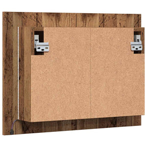 LED Spiegelschrank Altholz Optik 60cm
