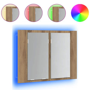 LED-Spiegelschrank Artisan-Eiche 60 cm