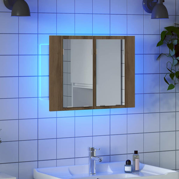 LED-Spiegelschrank Artisan-Eiche 60 cm