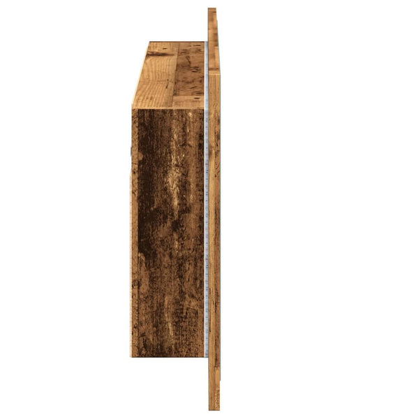 LED-Spiegelschrank Altholz-Optik 90cm