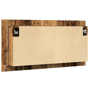 LED-Spiegelschrank Altholz-Optik 90cm