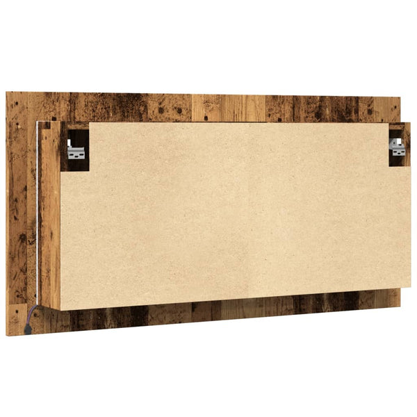 LED-Spiegelschrank Altholz-Optik 90cm