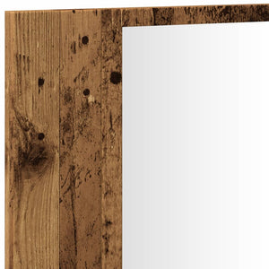 LED-Spiegelschrank Altholz-Optik 90cm