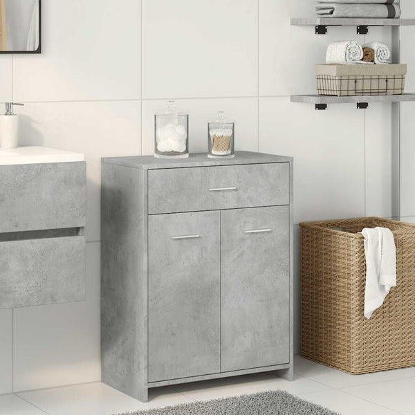 Betongrauer Badezimmerschrank 60x80 cm