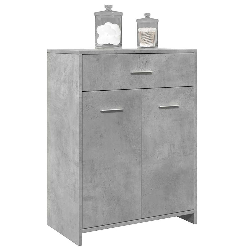 Betongrauer Badezimmerschrank 60x80 cm
