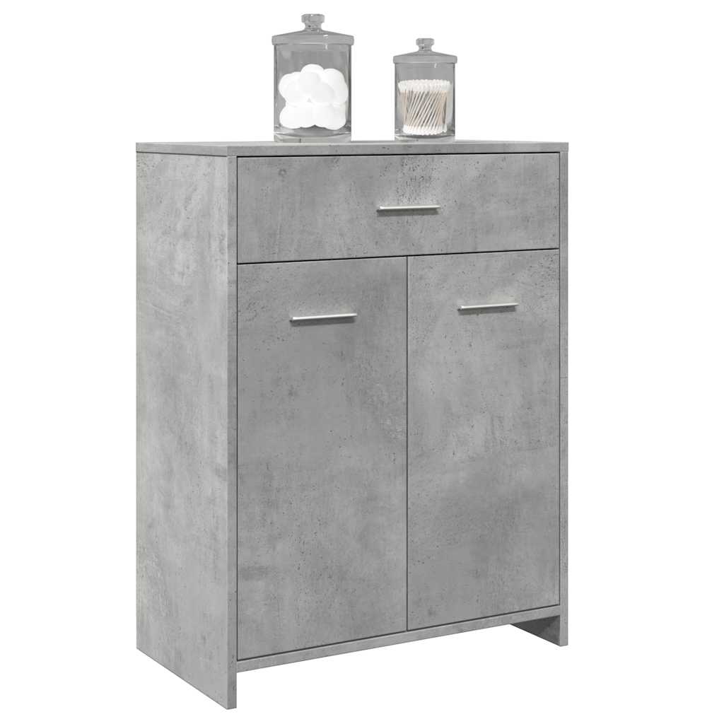 Betongrauer Badezimmerschrank 60x80 cm