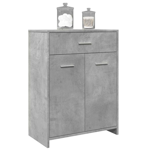Betongrauer Badezimmerschrank 60x80 cm