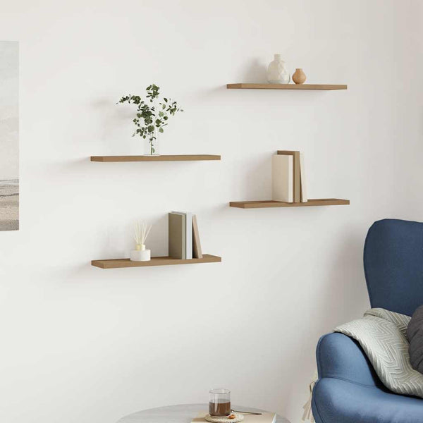 Wandregale 4er Set Artisan Eiche 40cm