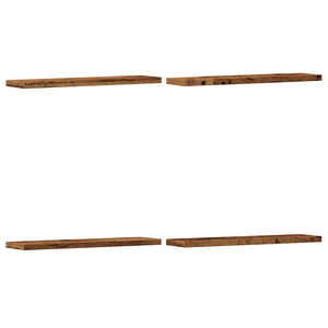 Wandregale 4er Set Altholz-Optik
