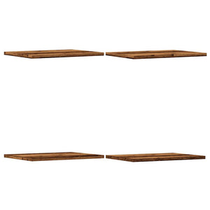 vidaXL Étagères murales 4 pcs Aspect bois de récupération 40x30x1,5 cm Bois d'ingénierie