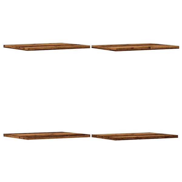 vidaXL Étagères murales 4 pcs Aspect bois de récupération 40x30x1,5 cm Bois d'ingénierie