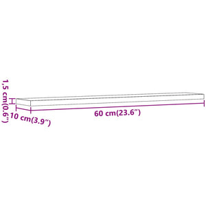 Regalböden 4er Set Altholz-Optik 60cm