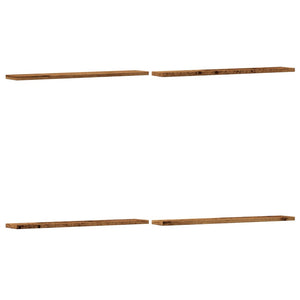 Wandregale 4er Set Altholz-Optik 60cm