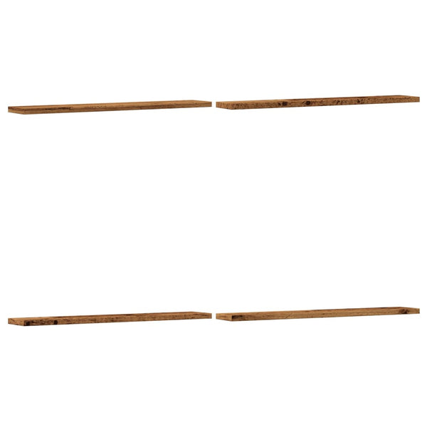 Wandregale 4er Set Altholz-Optik 60cm