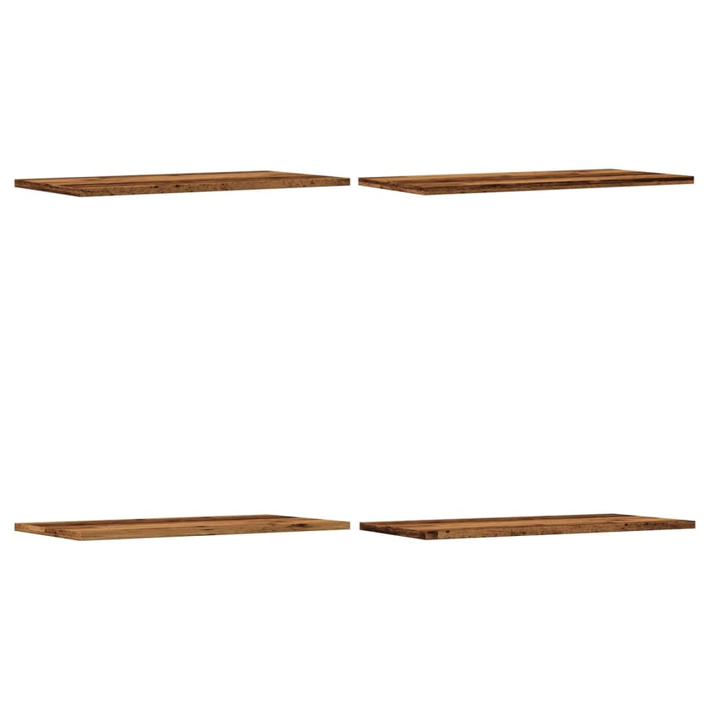 Wandregale 4er Set Altholz-Optik 60cm