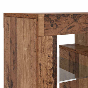 TV-Schrank mit LED Altholz-Optik 120 cm