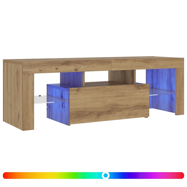 TV-Schrank Artisan Eiche mit LED 120cm
