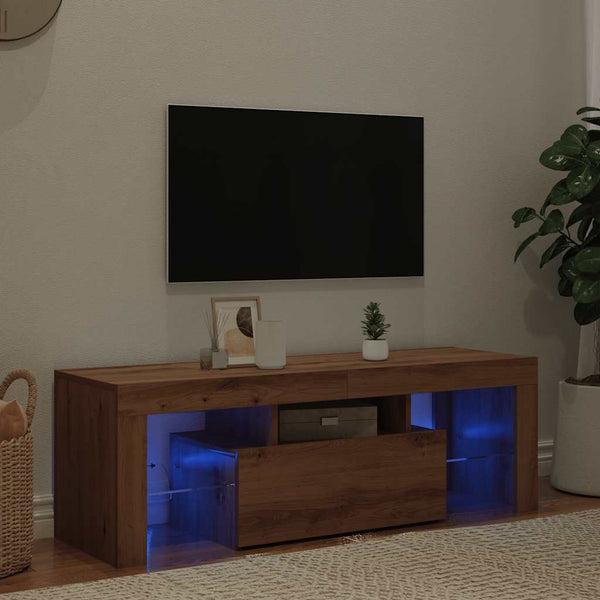 TV-Schrank Artisan Eiche mit LED 120cm