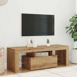 TV-Schrank Artisan Eiche mit LED 120cm