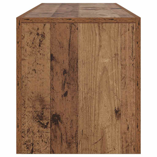 TV-Schrank mit LED Altholz-Optik 140 cm