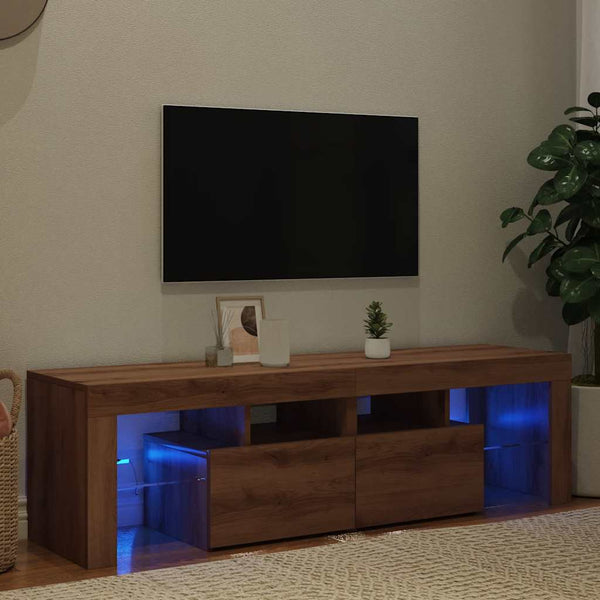TV-Schrank mit LED Artisan-Eiche 140 cm
