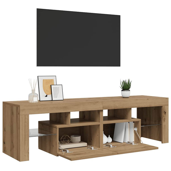 TV-Schrank mit LED Artisan-Eiche 140 cm